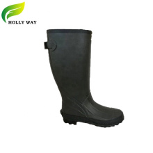 Cold binding black outsole knee rubber boots for fishing